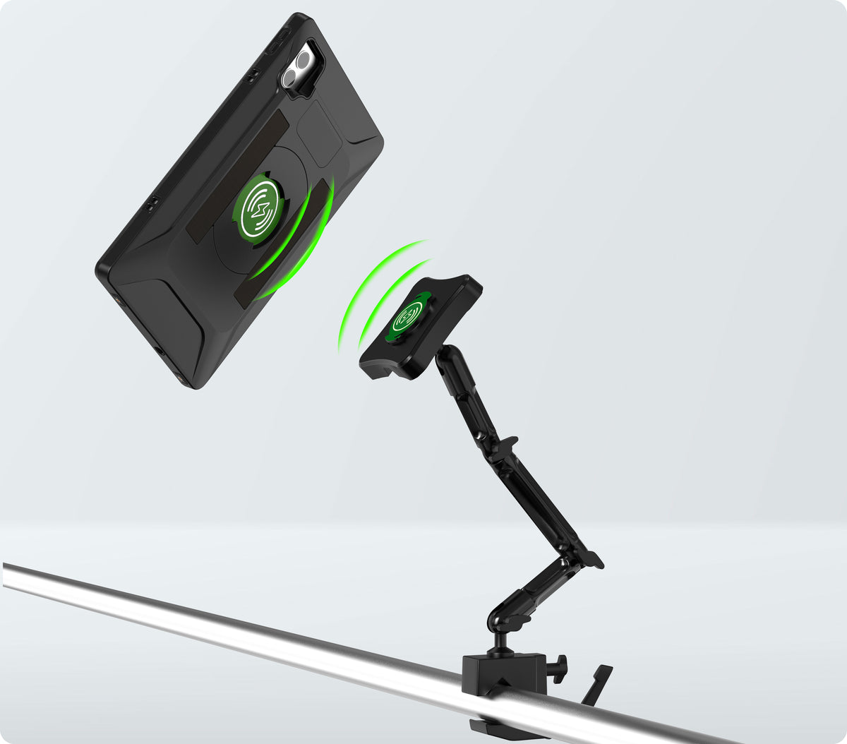 VersaGuard Twist Lock Protective Case and Dock with Flex Desk Clamp Mount <br> for iPad 10/A16