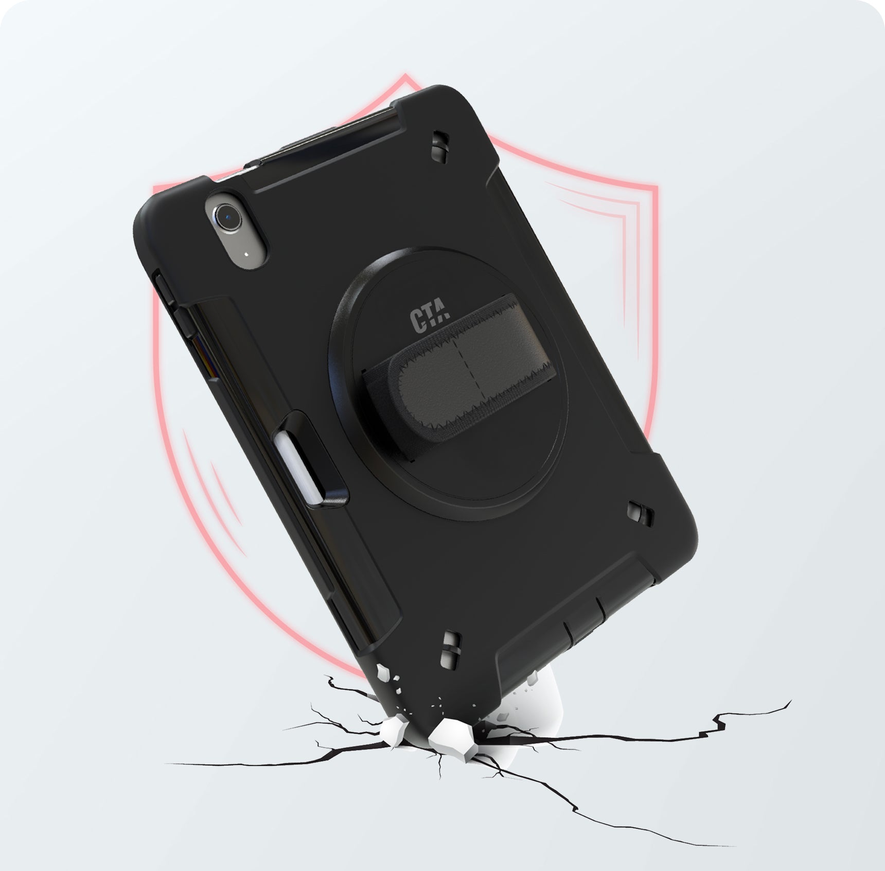 Heavy-Duty Hard Shell Provides  Superior Impact Protection