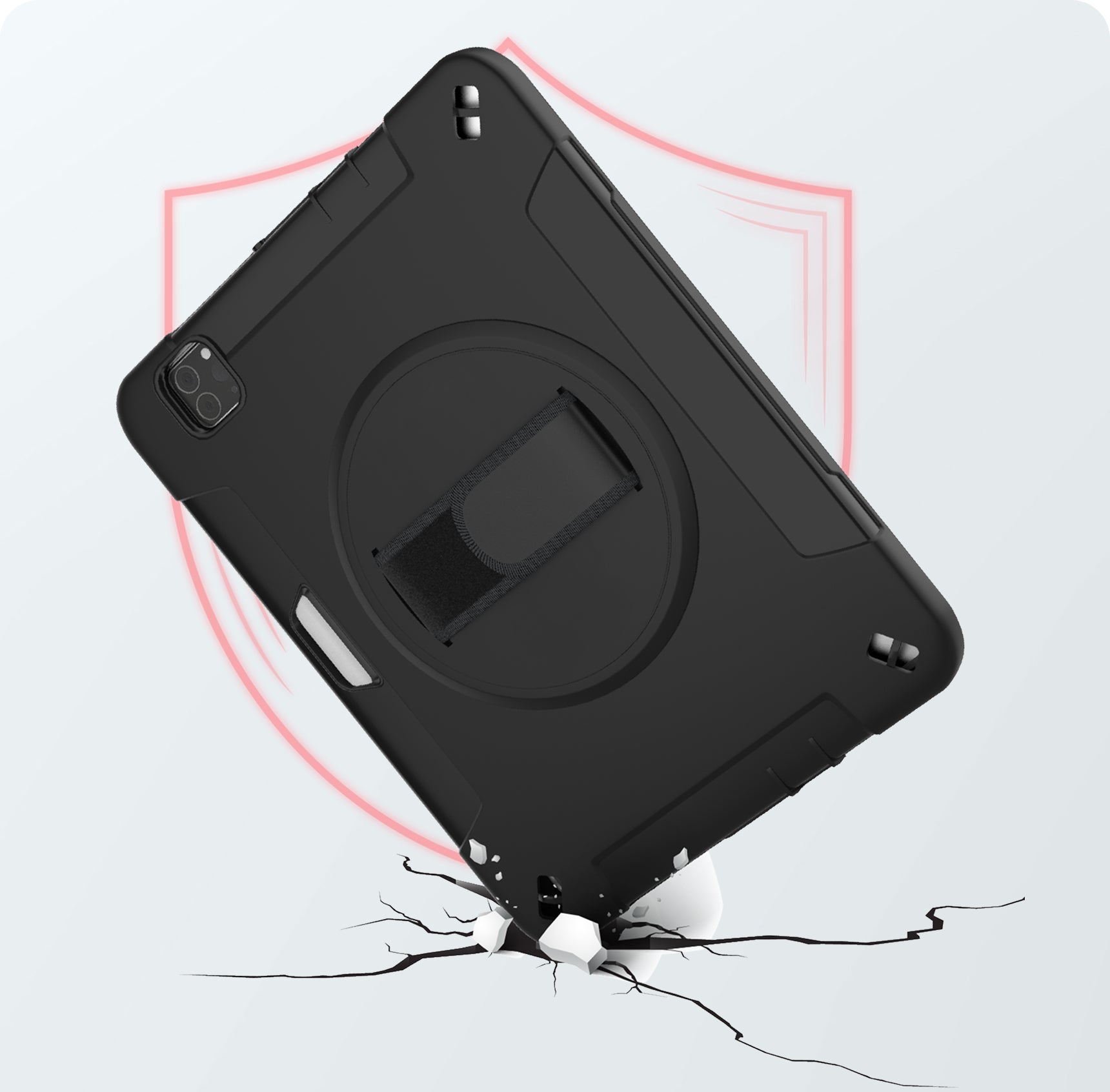 Heavy-Duty Hard Shell Provides  Superior Impact Protection
