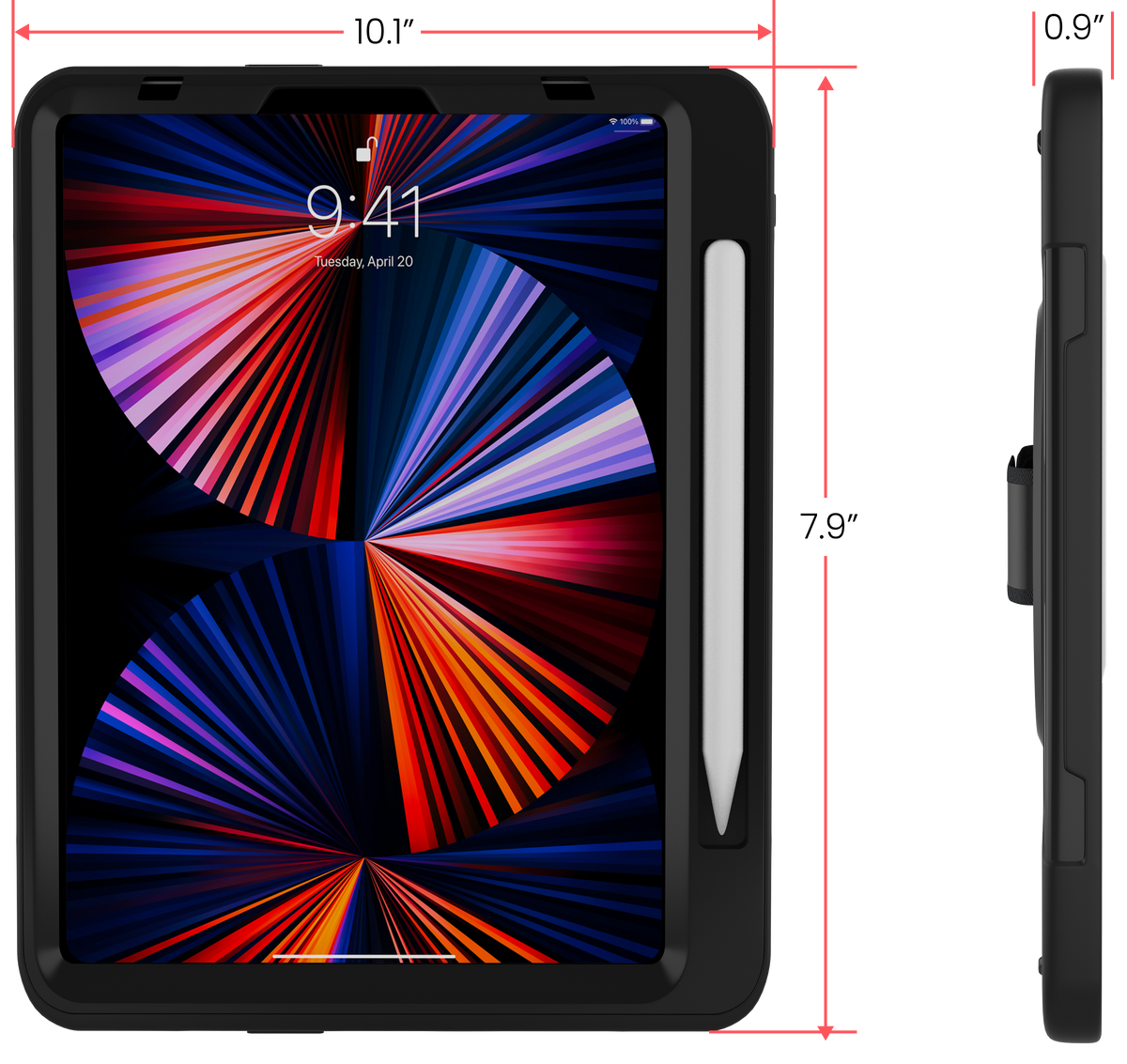 Protective Case with Built-in 360° Rotatable Grip