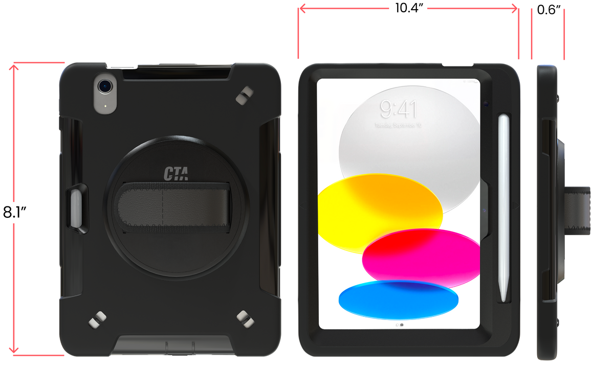 Protective Case  with Built-in 360° Rotatable Grip  for iPad 10th Generation 10.9" Tablet