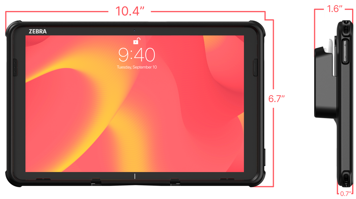 Premium Locking Security Enclosure for the Zebra ET40/45 Tablet