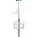 Heavy-Duty Gooseneck Floor Stand with VESA Plate and Storage Basket CTA DIGITAL