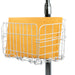 Heavy-Duty Gooseneck Floor Stand with VESA Plate and Storage Basket CTA DIGITAL