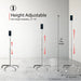Heavy-Duty Rolling Floor Stand with Gooseneck and Phone Holder CTA DIGITAL