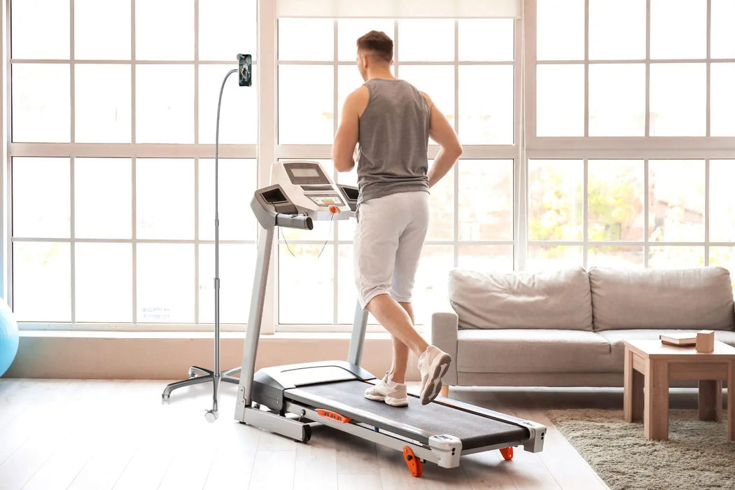 Heavy-Duty Rolling Floor Stand with Gooseneck and Phone Holder CTA DIGITAL