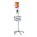 Heavy-Duty Security Gooseneck Floor Stand w/ Sanitizing Station & Automatic Soap Dispenser CTA DIGITAL