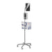 Heavy-Duty Security Gooseneck Floor Stand w/ Sanitizing Station & Automatic Soap Dispenser CTA DIGITAL