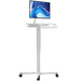 Height-Adjustable Rolling Medical Workstation Cart with VESA Plate CTA DIGITAL