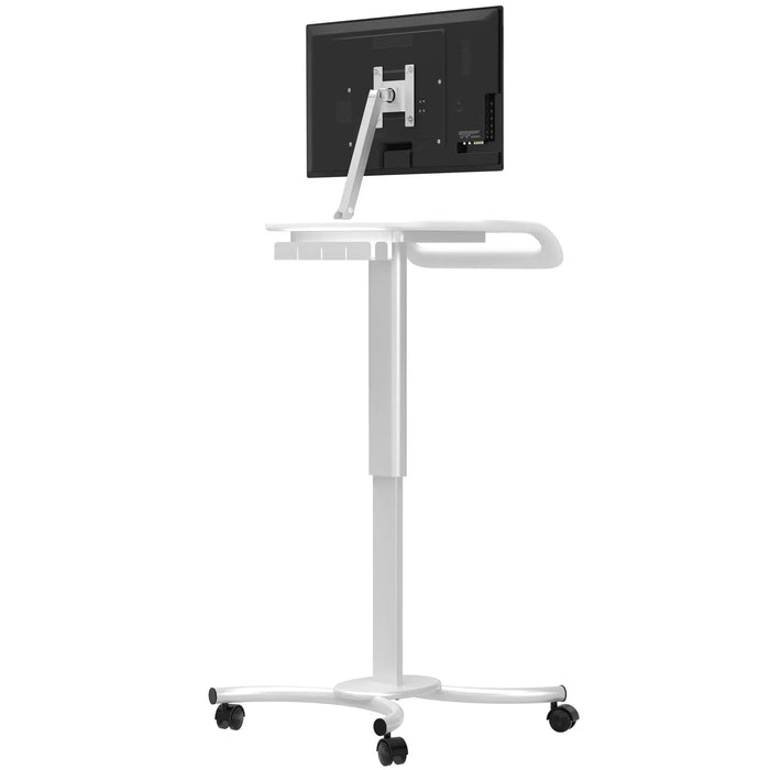 Height-Adjustable Rolling Medical Workstation Cart with VESA Plate CTA DIGITAL