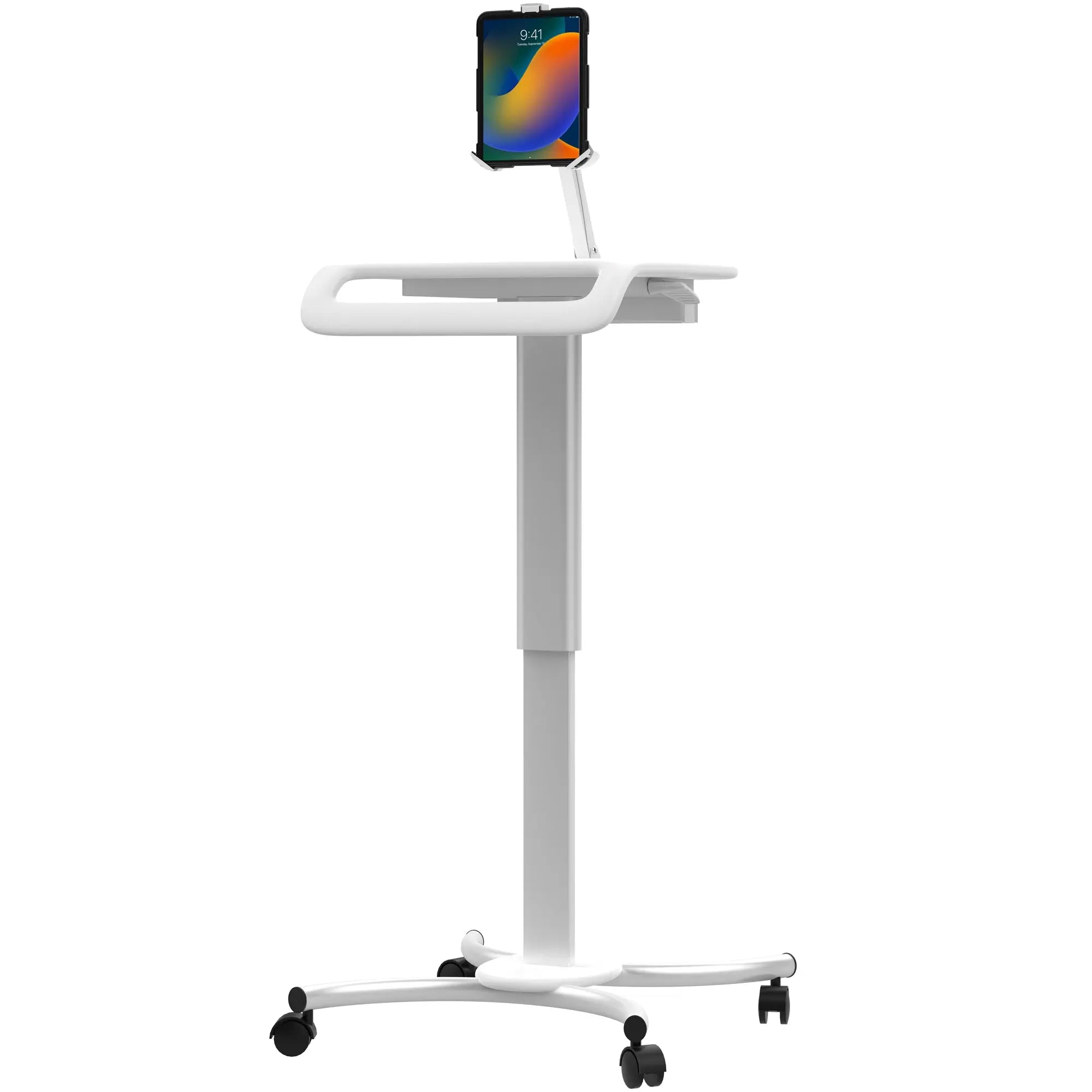 Height-Adjustable Rolling Medical Workstation Cart with VESA Plate CTA DIGITAL