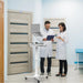 Height-Adjustable Rolling Workstation Cart with Holder CTA DIGITAL