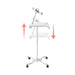 Height-Adjustable Rolling Workstation Cart with Holder CTA DIGITAL