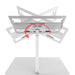 Height-Adjustable Rolling Workstation Cart with Holder CTA DIGITAL