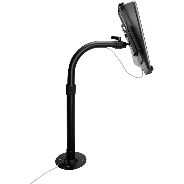 CTA Digital Height-Adjustable Security Elbow Mount For Tablets 7-14" - Locking Desk Stand With Key