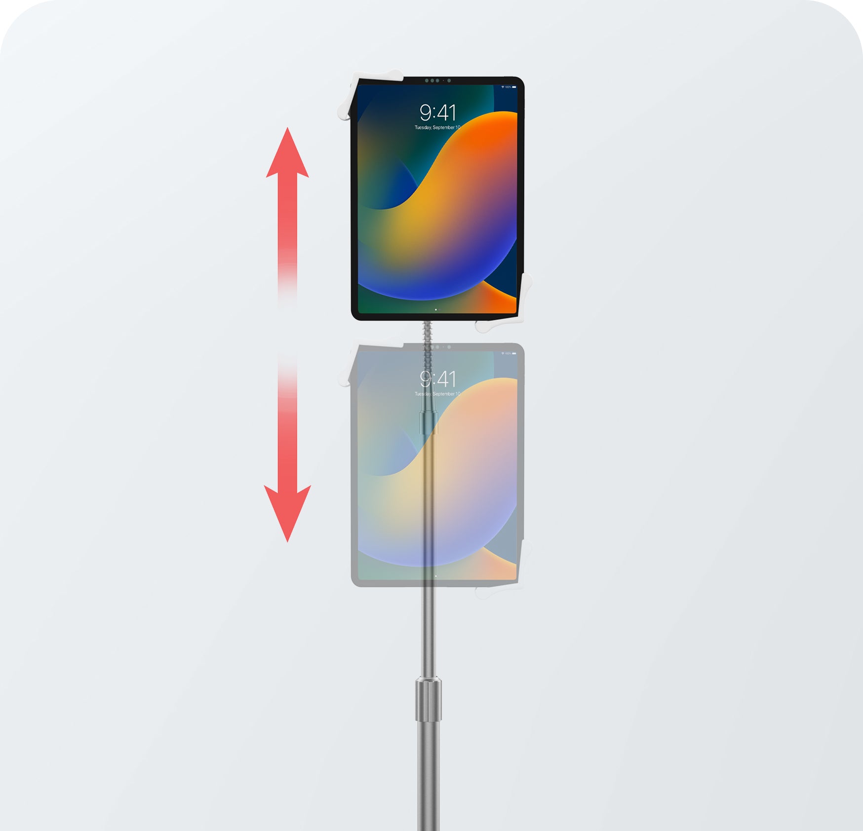 Height-Adjusting, Telescoping Pole