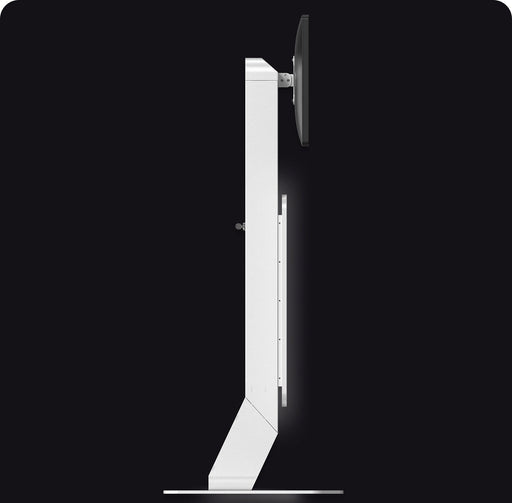Integrated LED Floor Stand with Premium Locking Enclosure (White) for Medium Tablets CTA DIGITAL
