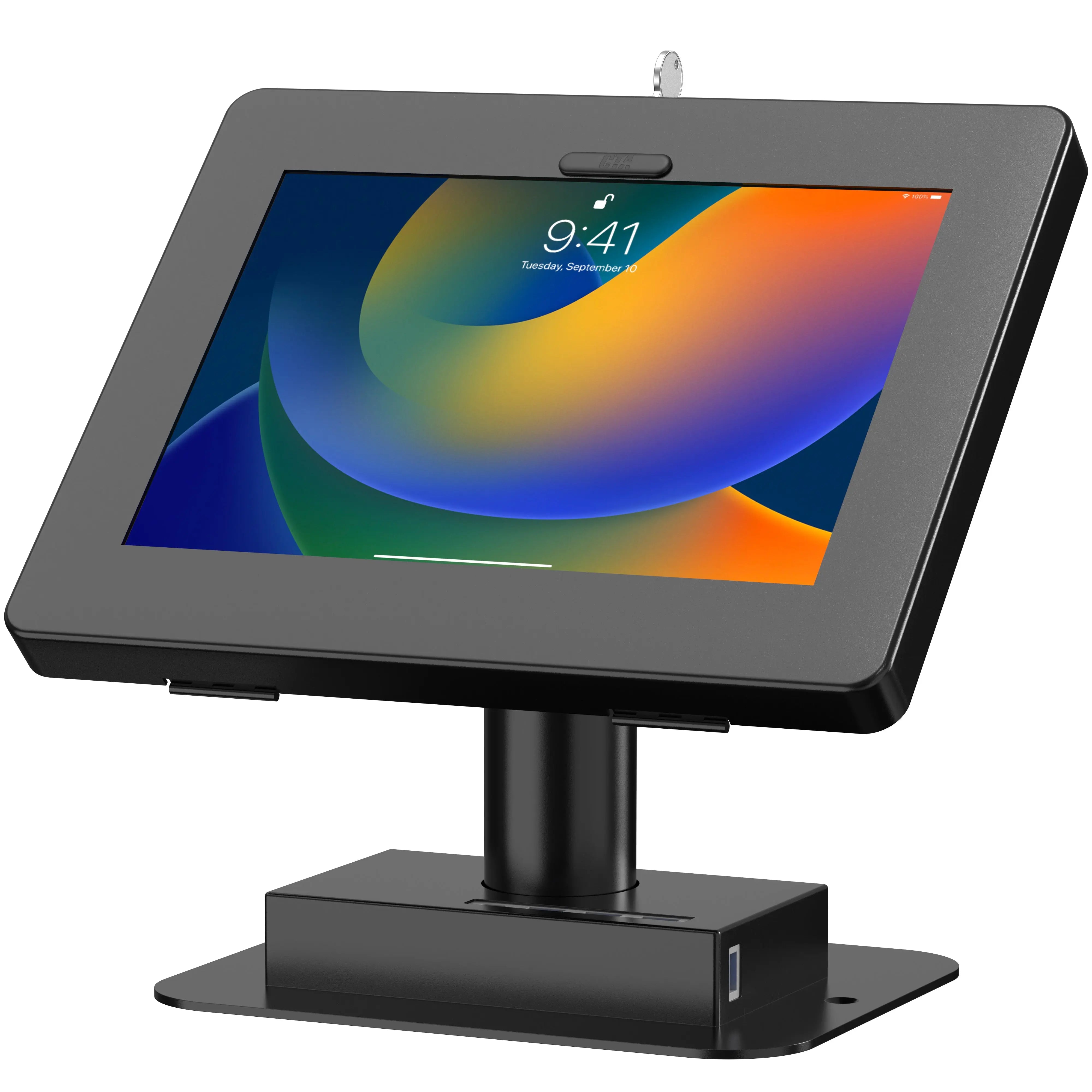 Integrated USB 3.0 Hub Desk Mount with Universal Security Enclosure CTA DIGITAL