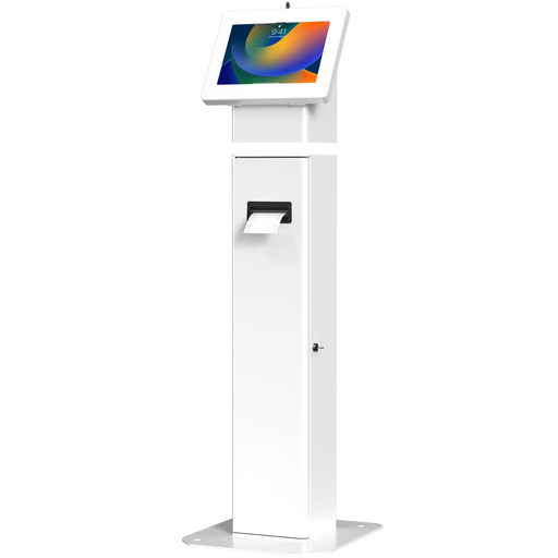 Interactive Kiosk Floor stand with LED Light and Printer Compartment CTA DIGITAL
