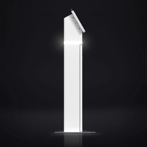 Interactive Kiosk Floor stand with LED Light and Printer Compartment CTA DIGITAL