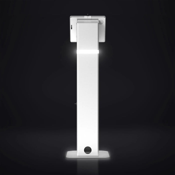 Interactive Kiosk Floor stand with LED Light and Printer Compartment CTA DIGITAL