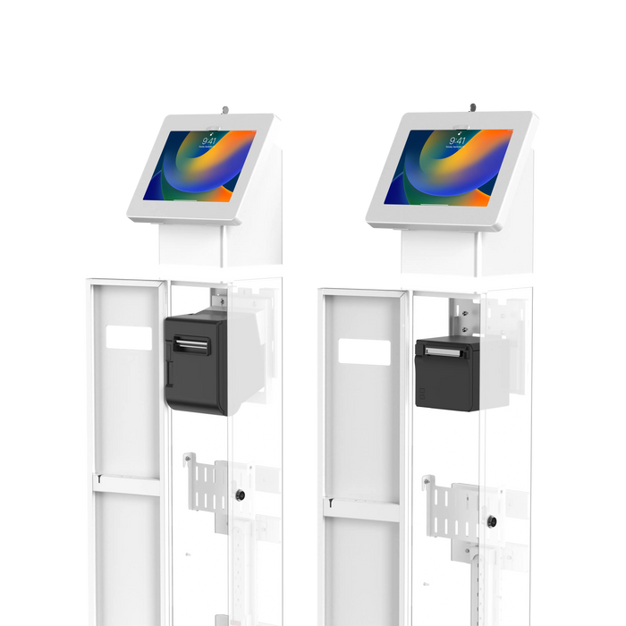 Interactive Kiosk Floor stand with LED Light and Printer Compartment CTA DIGITAL