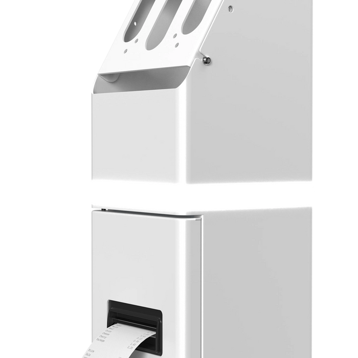 Interactive Kiosk Floor stand with LED Light and Printer Compartment CTA DIGITAL