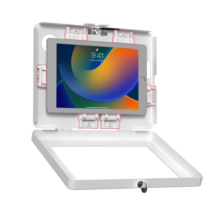 Interactive Kiosk Floor stand with LED Light and Printer Compartment CTA DIGITAL