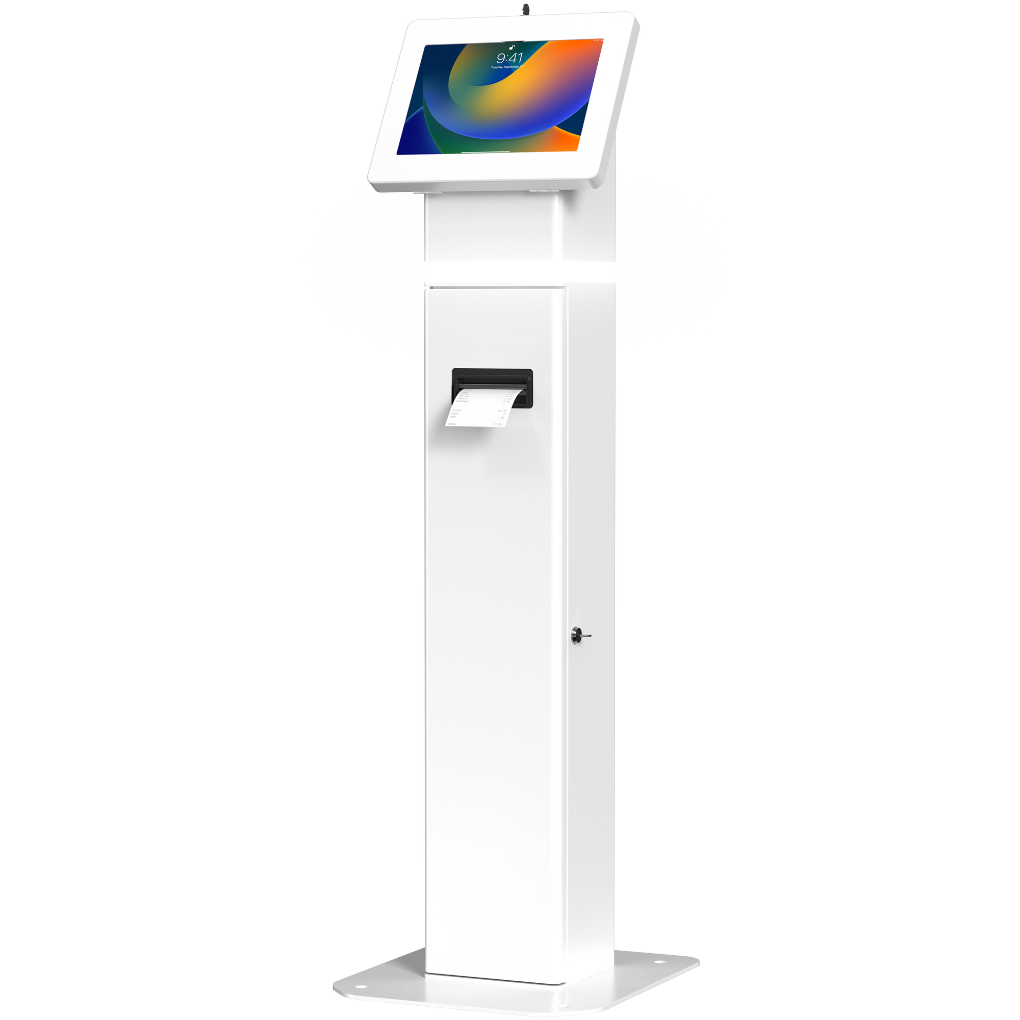 Interactive LED Kiosk Floor Stand with Printer Compartment CTA DIGITAL
