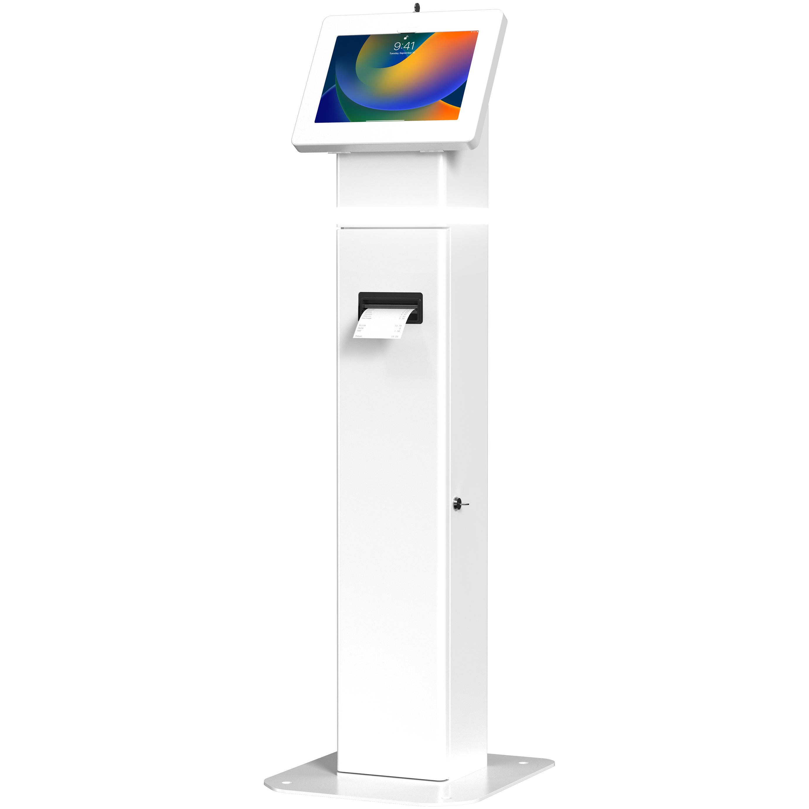 Interactive LED Kiosk Floor Stand with Printer Compartment
