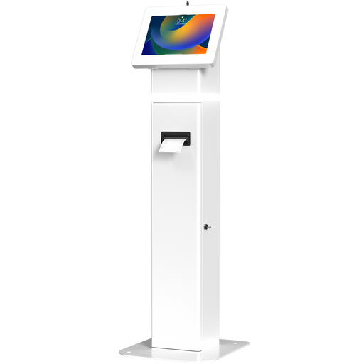 Interactive LED Kiosk Floor Stand with Printer Compartment CTA DIGITAL