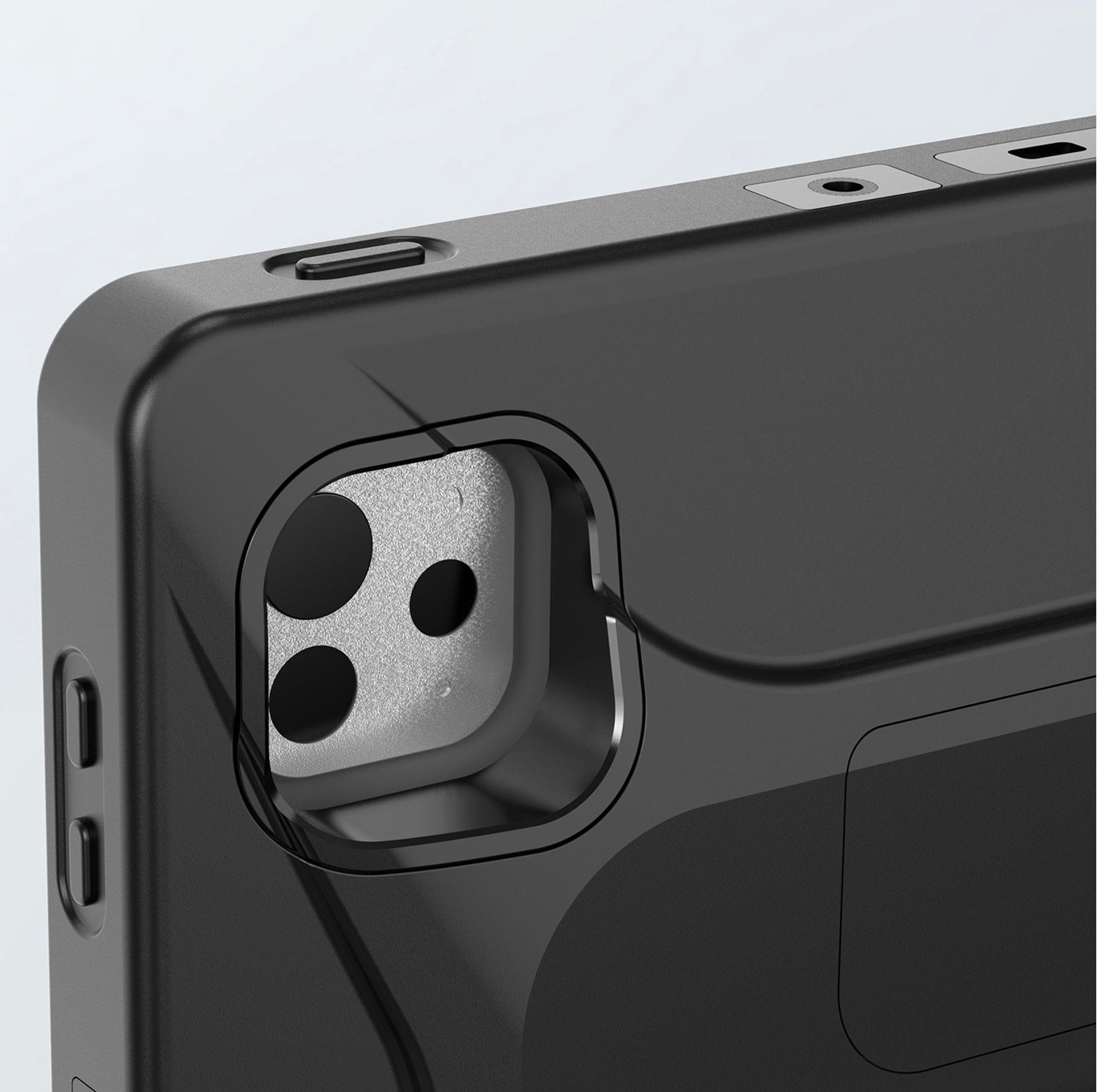 Full Access to Ports,
Buttons, and Jacks