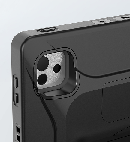 Full Access to Ports,
Buttons, and Jacks