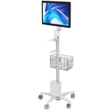 Medical Rolling Cart with Basket, Storage Box, and Handle Add-On Accessories