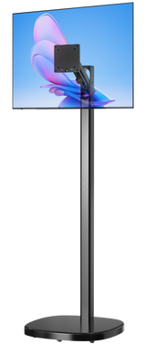 Mobile Rolling Spring Adjustable Floor Stand for Displays up to 22 lbs