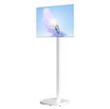Mobile Rolling Spring Adjustable Floor Stand for Displays up to 22 lbs
