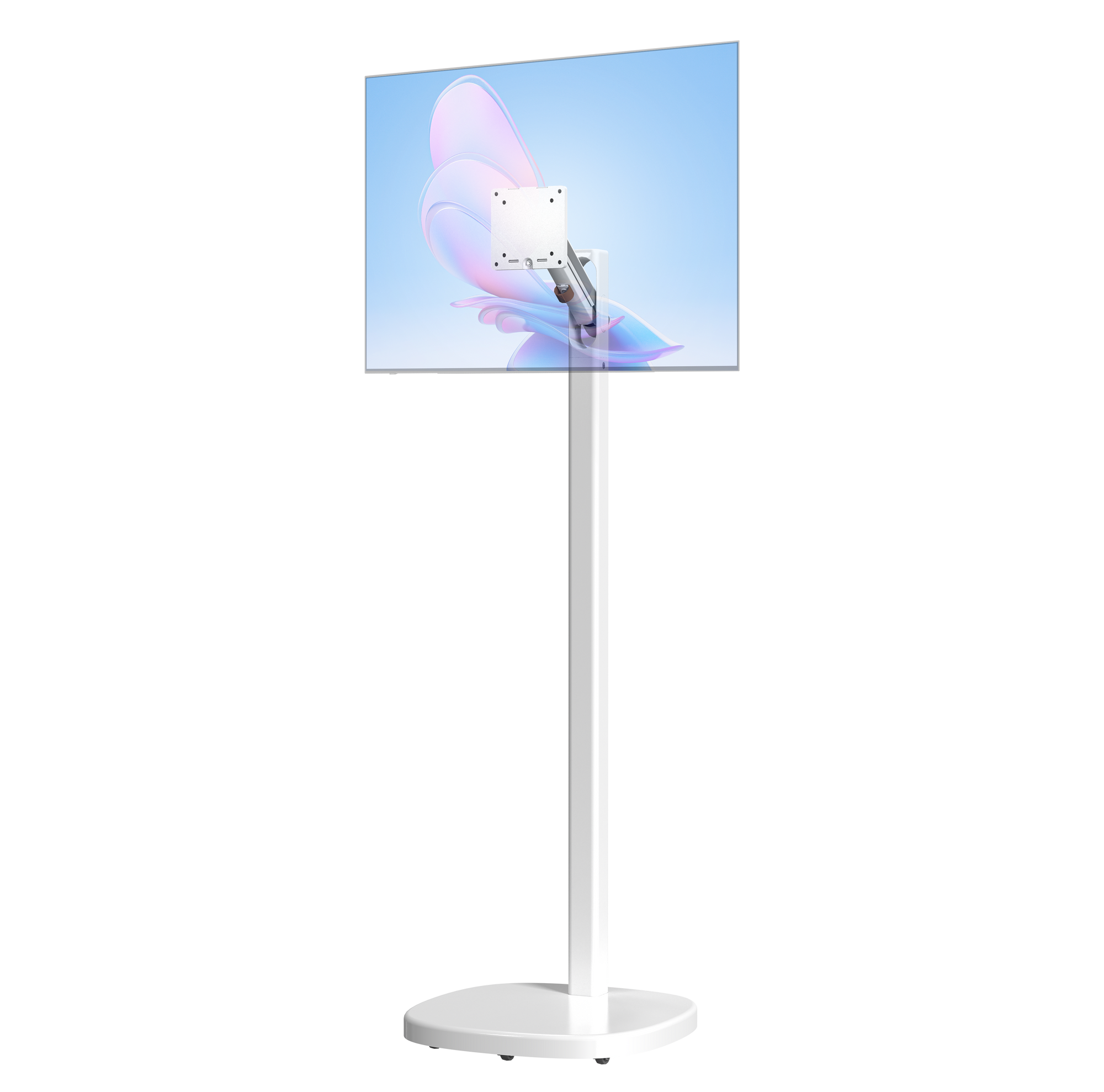 Mobile Rolling Spring Adjustable Floor Stand for Displays up to 22 lbs CTA DIGITAL