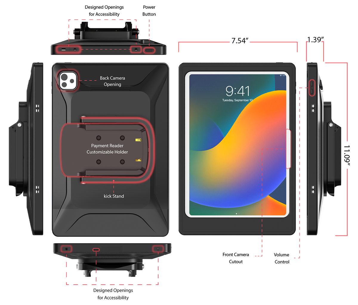 Charge Protective Case for Link2500 A