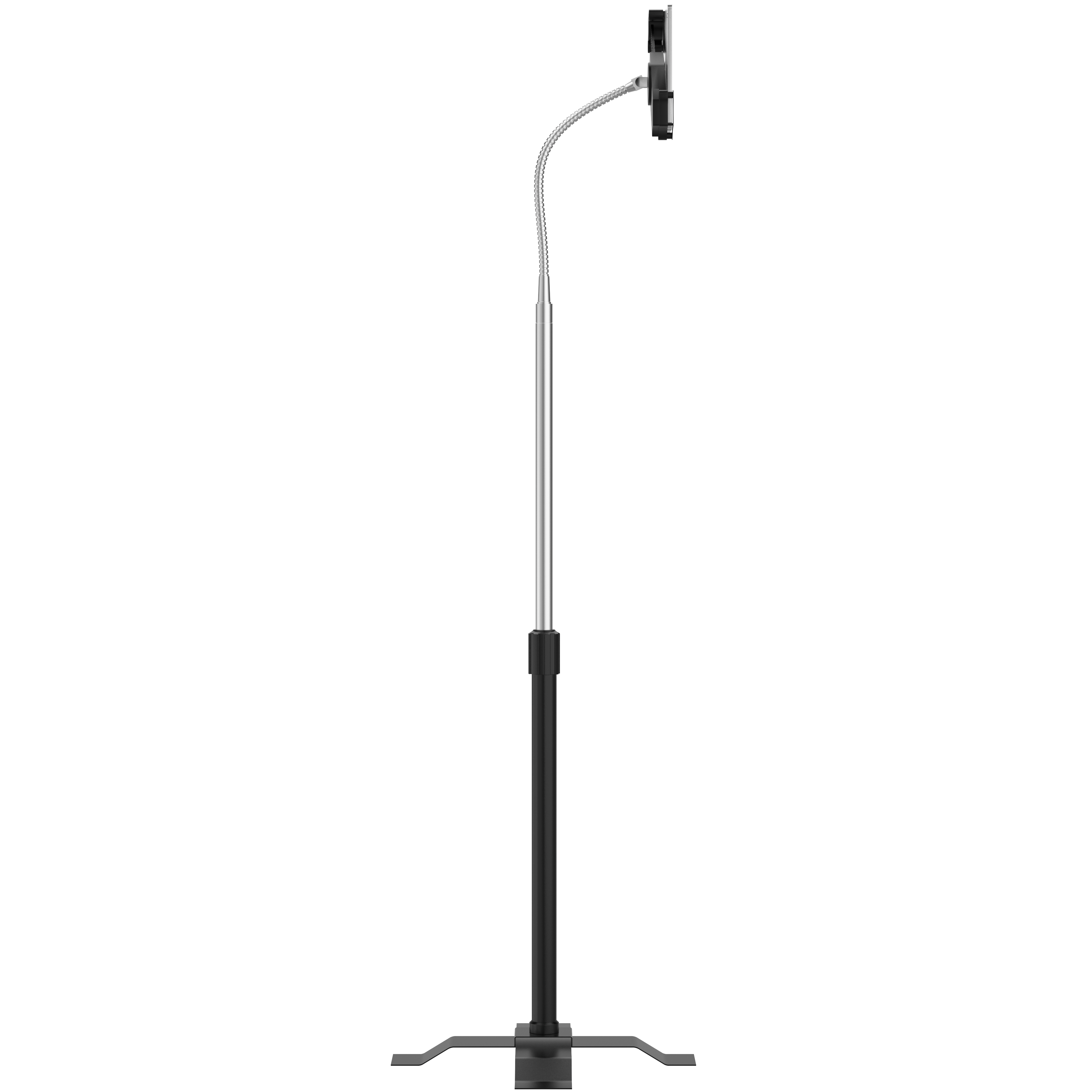 Height-Adjustable Gooseneck Floor Stand for 7 - 13 inch Tablets