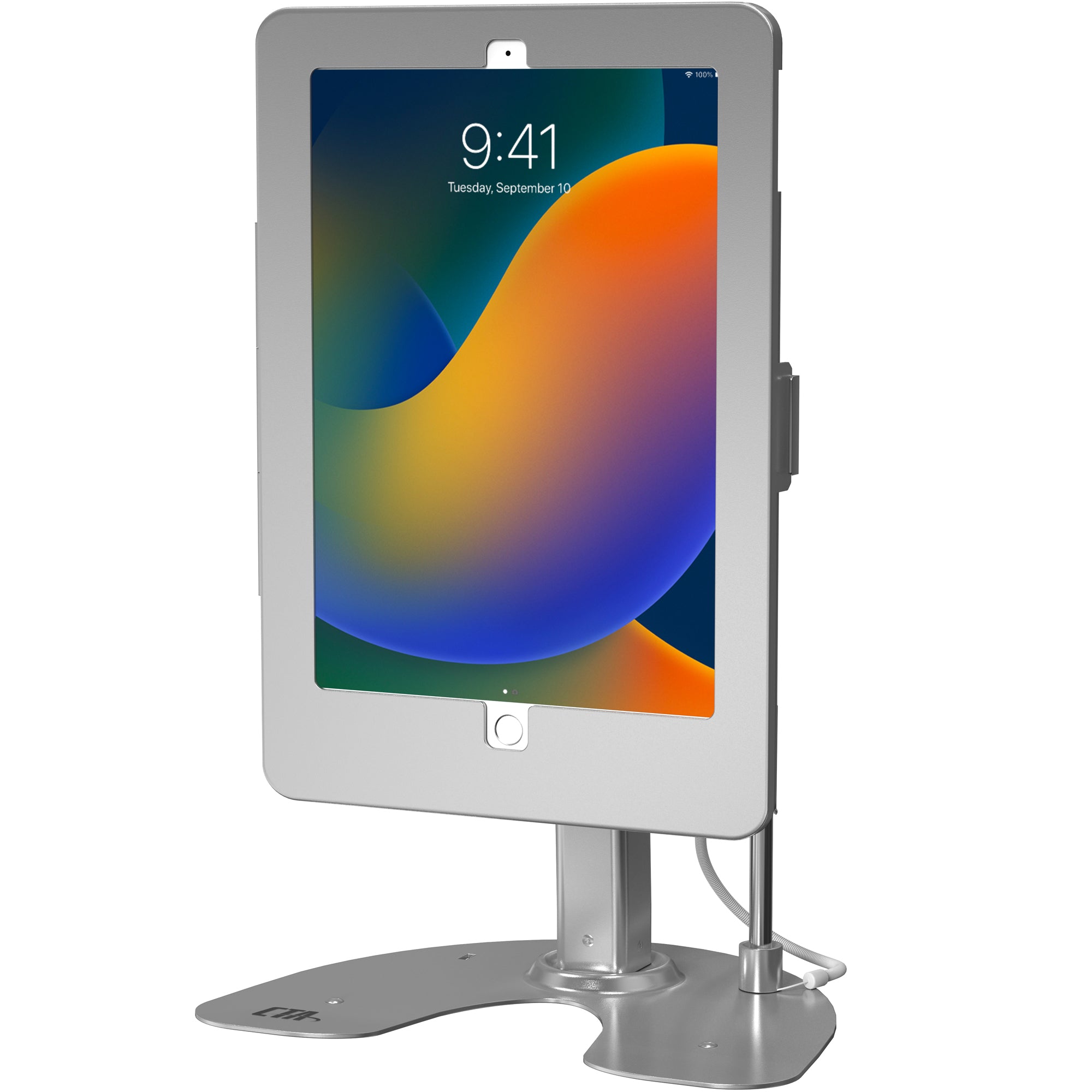 Dual Security Kiosk Stand with Locking Case and Cable for iPad 10.2-inch (7th/ 8th/ 9th Generation)