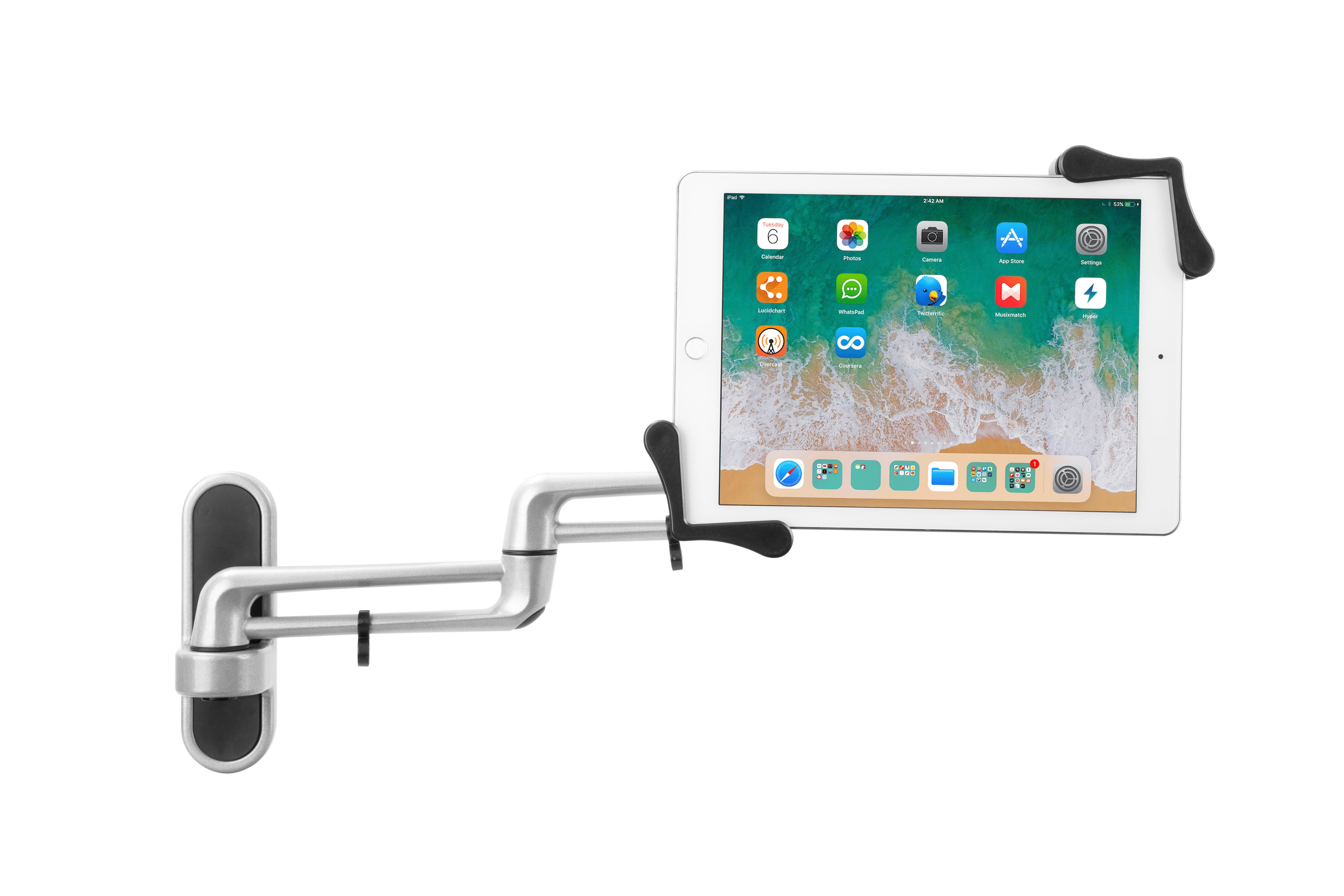 Articulating Tablet Wall Mount for Tablets, including iPad Air 13 inch - M2 (2024), iPad Pro 13 inch - M4 (2024) & more