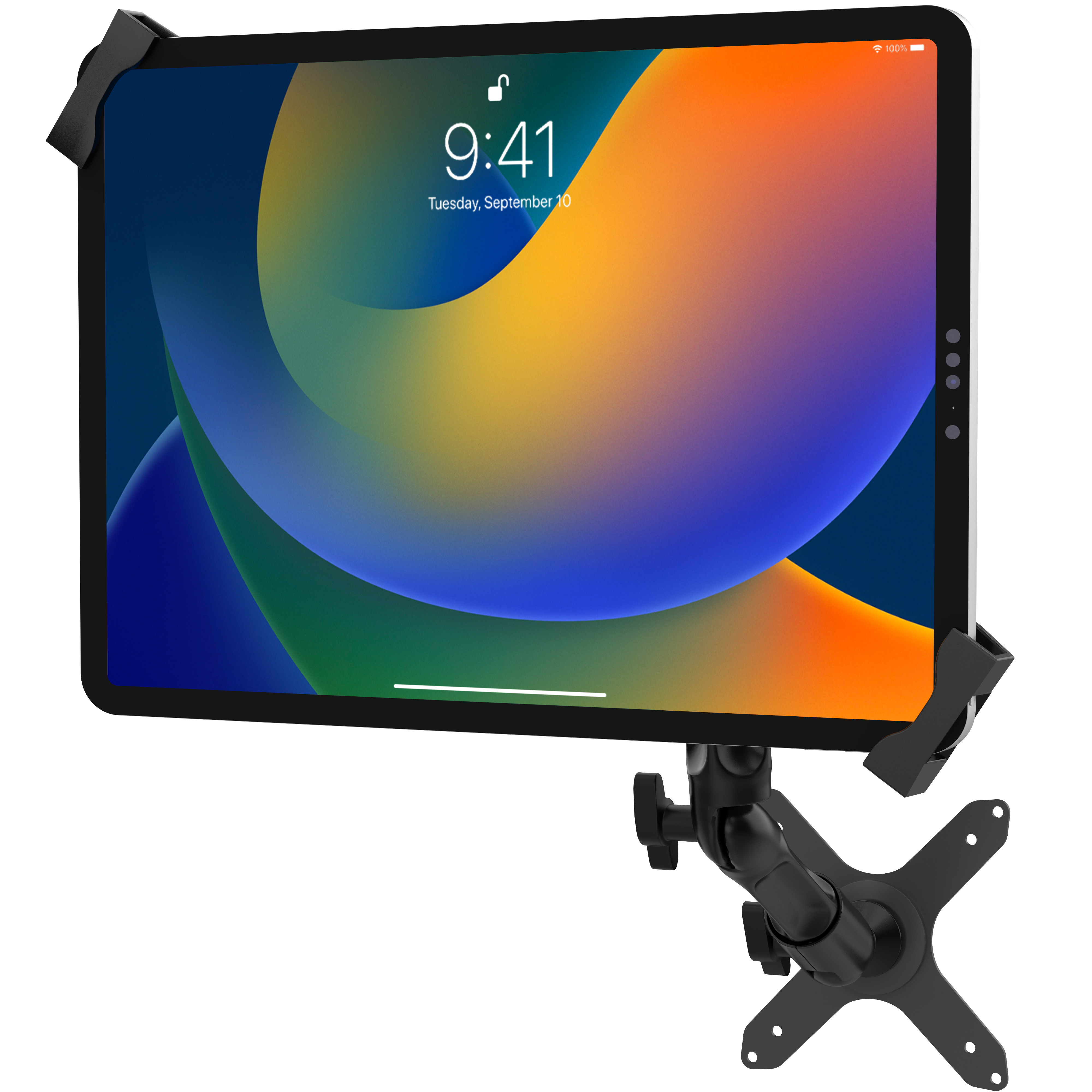 Custom Flex Security Wall Mount for 7"-14" Tablets, including 11" iPad Air M2/ Pro M4 (2024), 13" iPad Air M2/ Pro M4 (2024), iPad 10.2" (7th-9th Gen.) & more