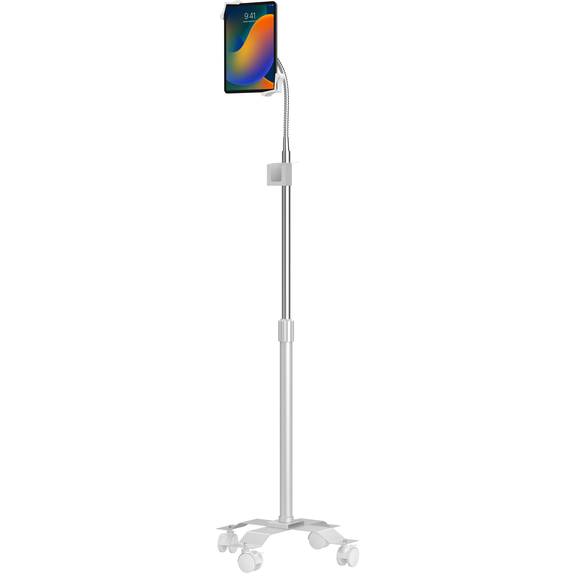 Compact Gooseneck Floor Stand For 7 - 13 inch Tablets