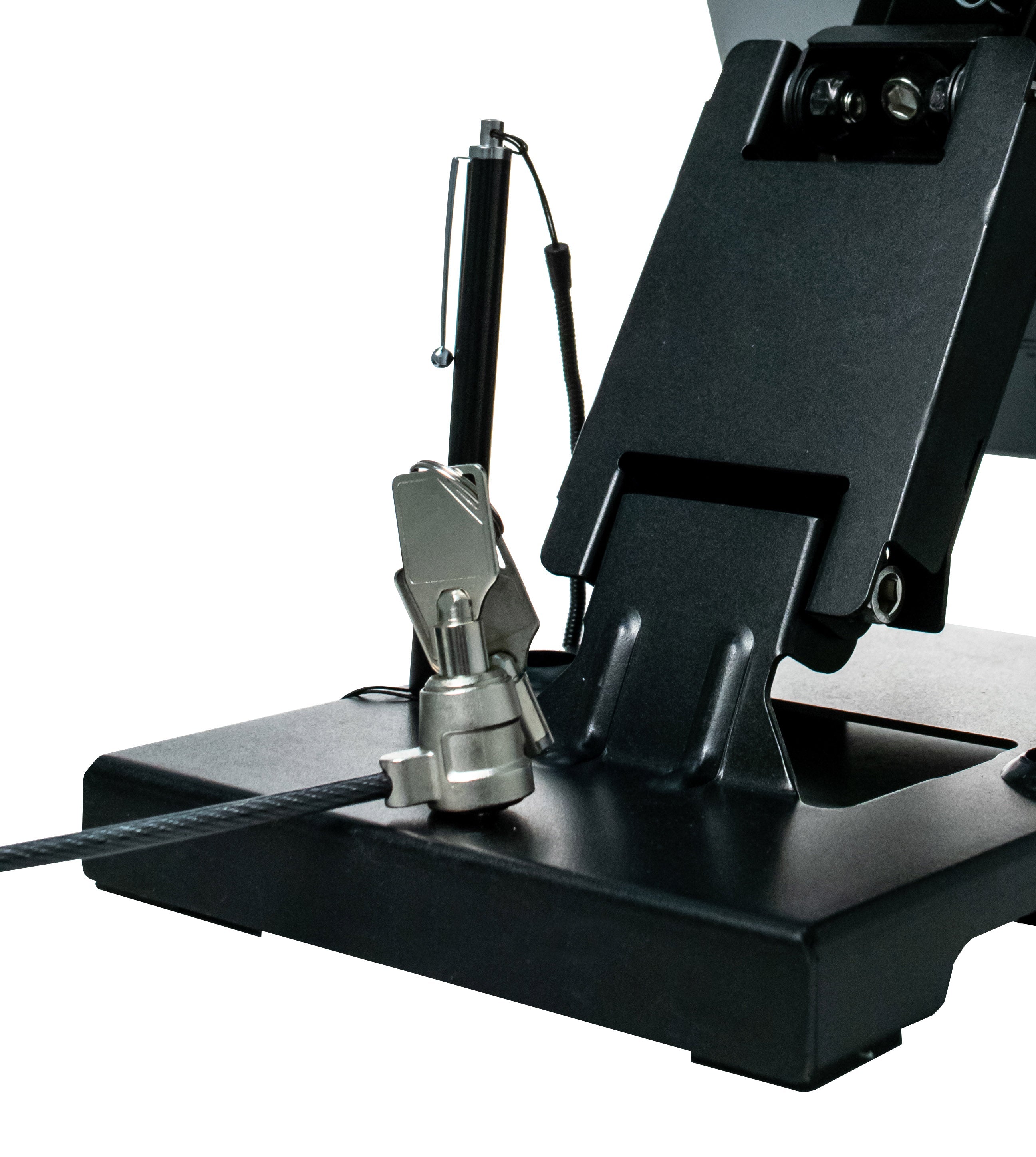 Flat-Folding Tabletop Security Stand for 7 - 14 Inch Tablets