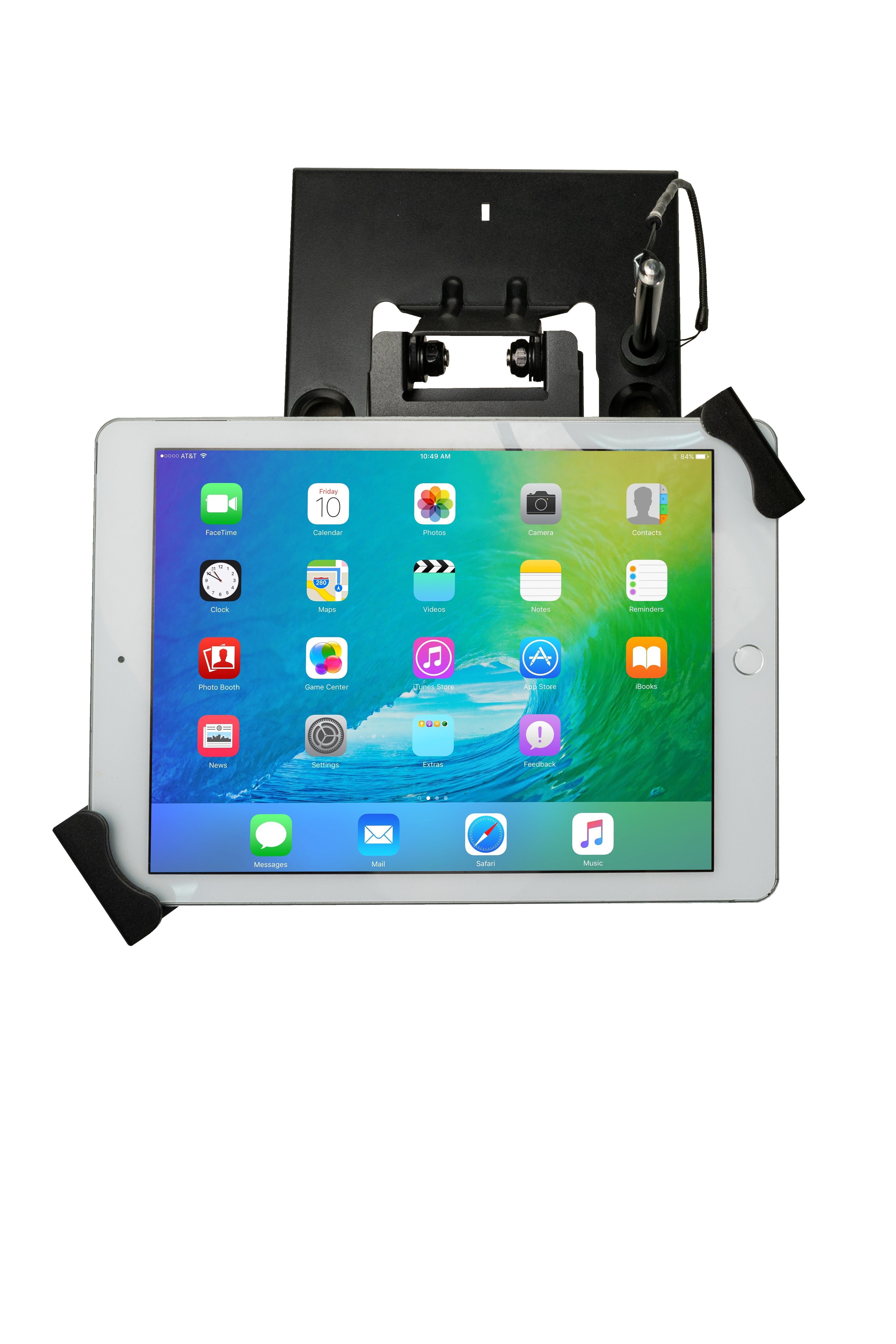 Flat-Folding Tabletop Security Stand for 7-14 Inch Tablets, including iPad 10.2-inch (7th/ 8th/ 9th Generation)