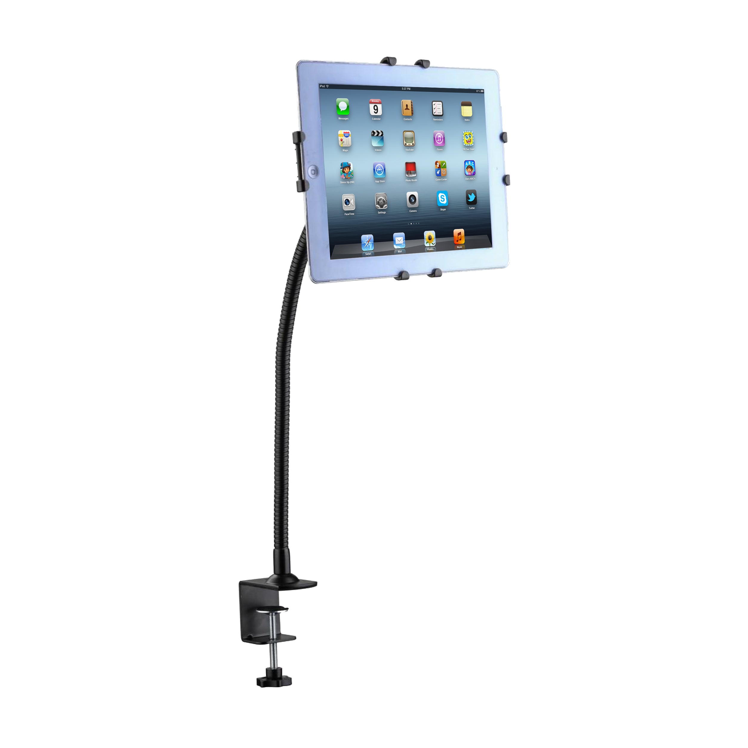 Gooseneck Clamp Mount for iPad & Tablets