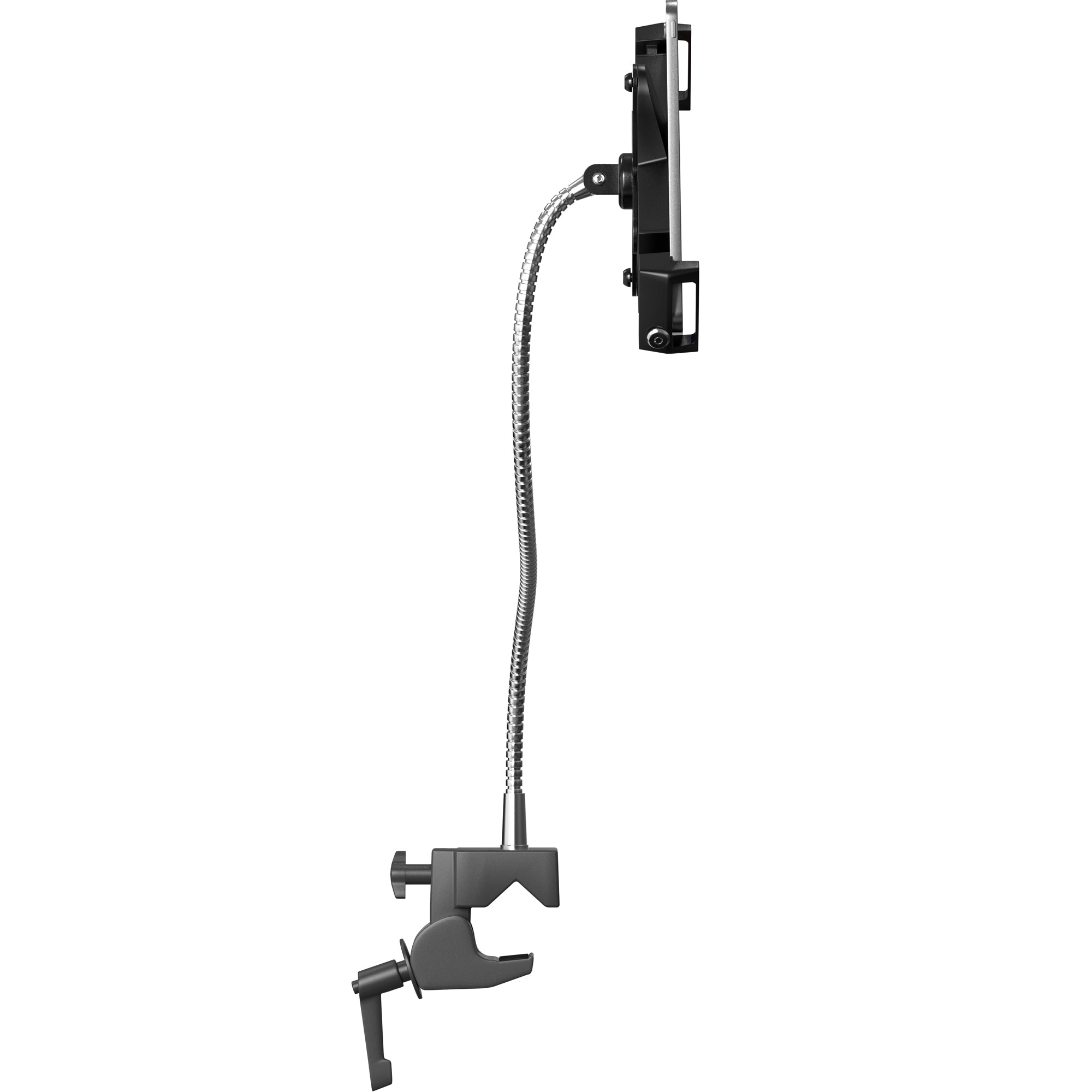 Heavy-Duty Security Gooseneck Clamp Stand for 7-14 Inch Tablets for iPad 10.2", iPad 10.2", iPad Air & iPad Pro 11" - M2/M4, iPad Air & iPad Pro 13" - M2/M4 and more