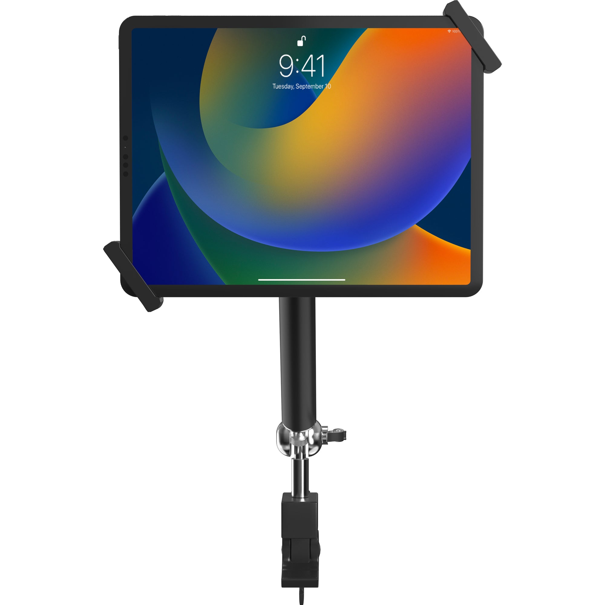 Heavy-Duty Security Pole Clamp for iPad Air & iPad Pro 11" - M2/M4 (2024), iPad Air & iPad Pro 13" - M2/M4 (2024) and more 7-14 inch Tablets