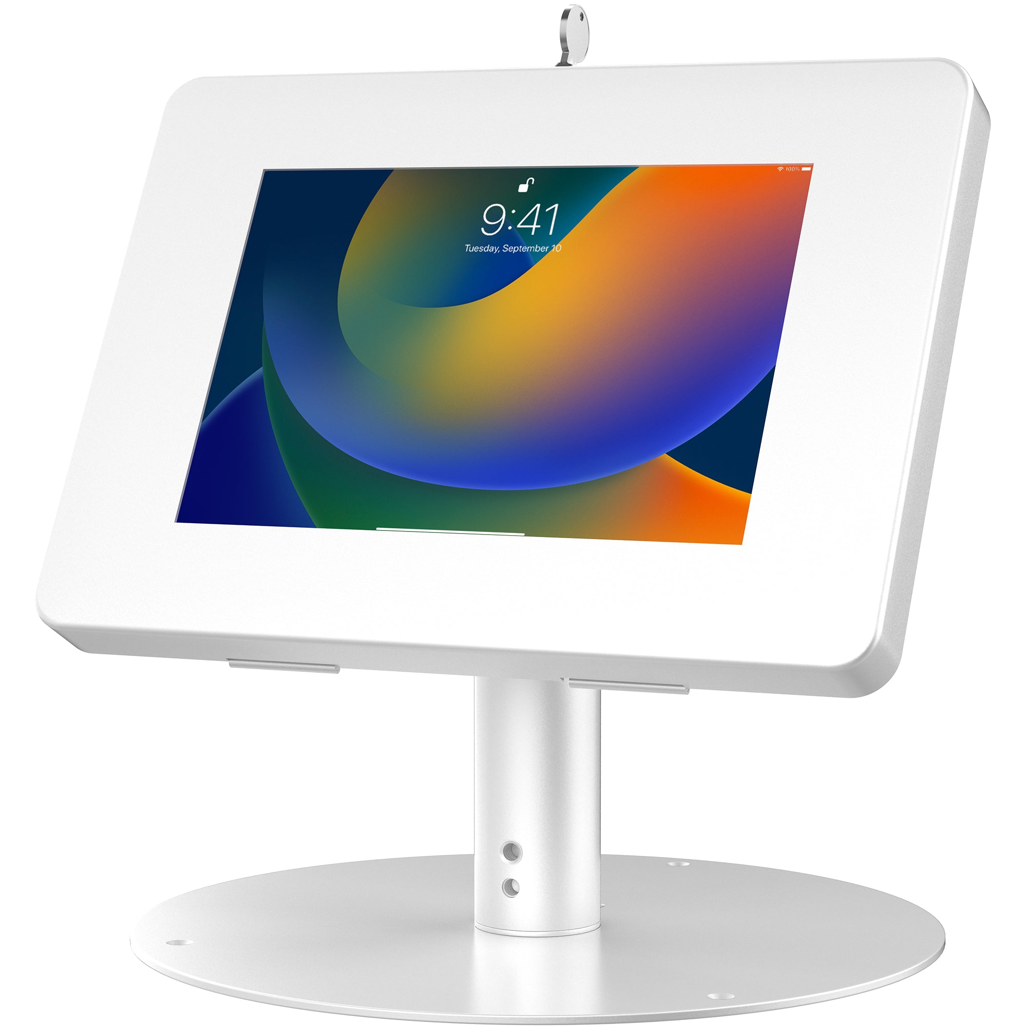 Classic POS Desk Stand with Small Enclosure for 7-9" Tablets