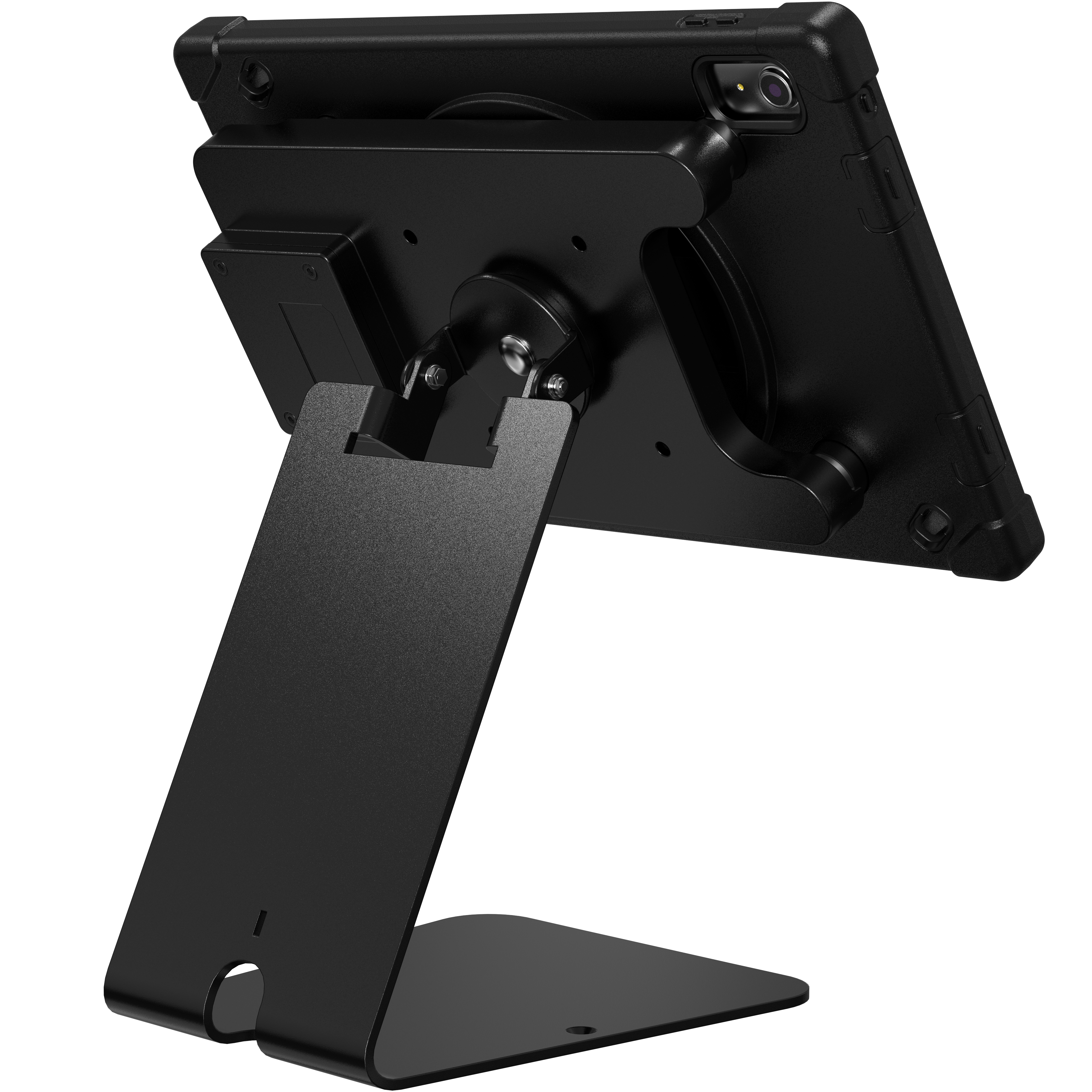 Quick Release Table Kiosk with Inductive Charging Case